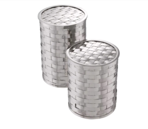 Декоративные коробки Lausanne nickel finish set of 2 116361