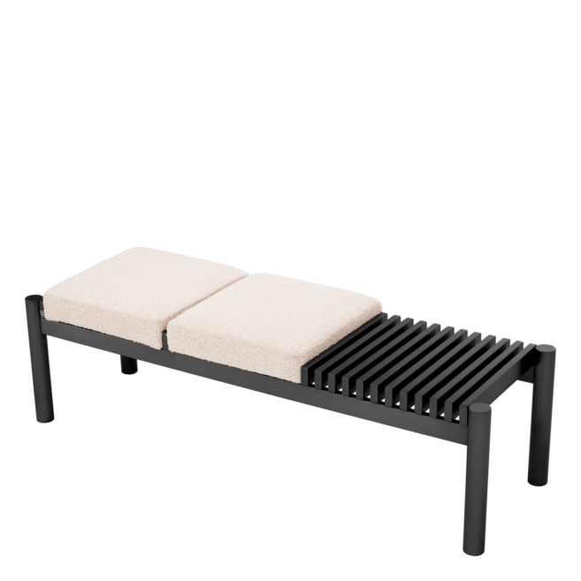Скамейка Bibi bronze finish bouclé cream 115833