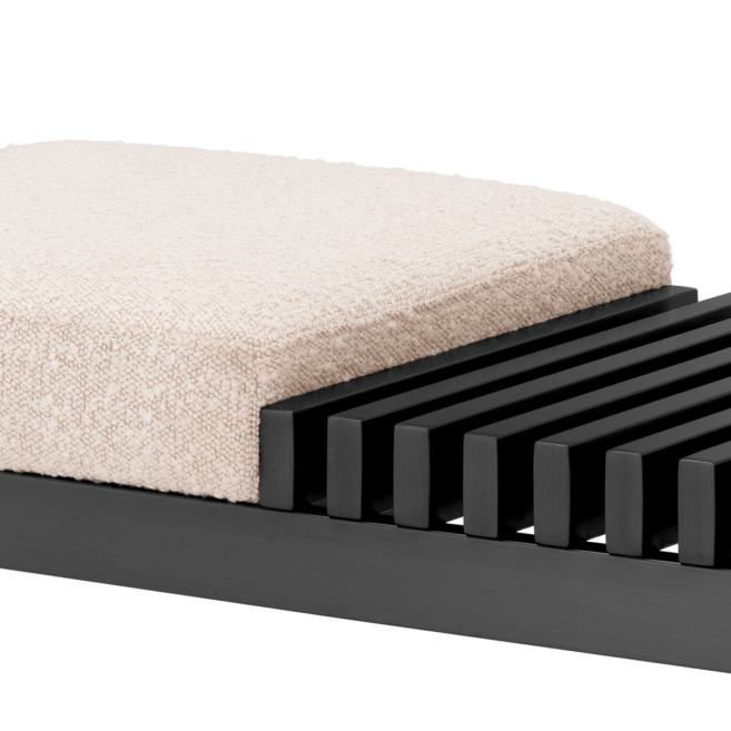 Скамейка Bibi bronze finish bouclé cream 115833