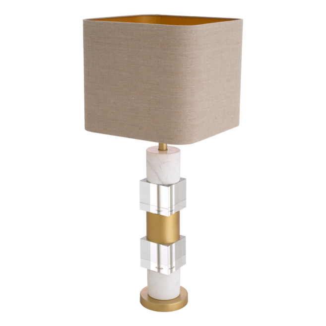 Настольная лампа Cullingham white marble incl shade 116451