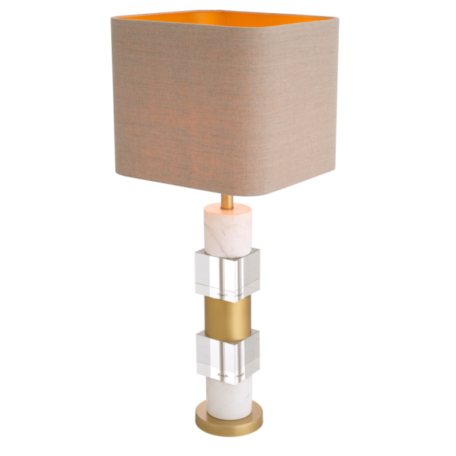 Настольная лампа Cullingham white marble incl shade 116451