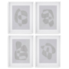 Print Soft shape set of 4