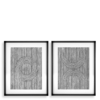 Print Cedar grooves set of 2