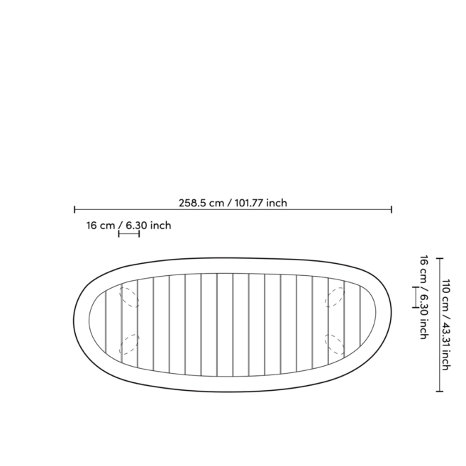 Обеденный стол OUTDOOR FREE FORM 117217