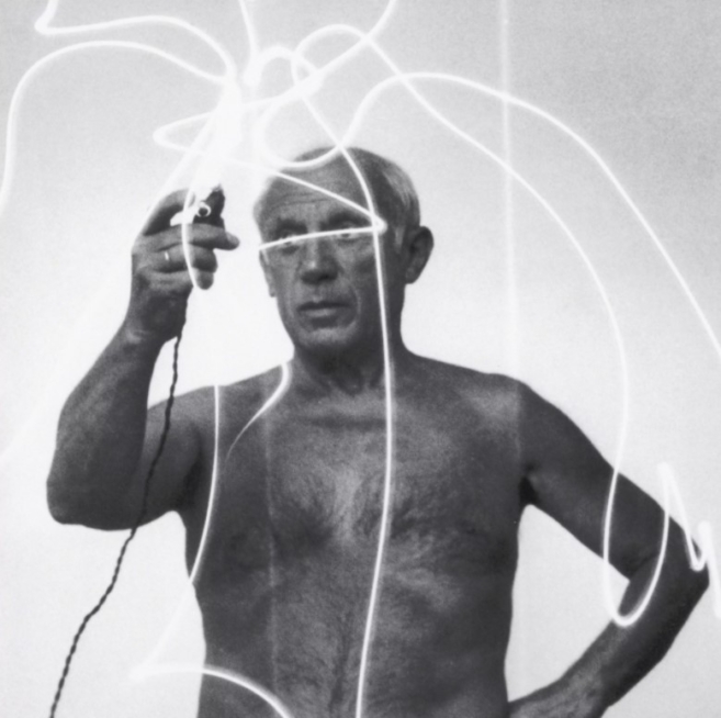 Принт PRINT PICASSO DRAWING WITH LIGHT 116636