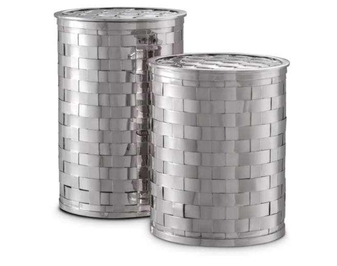 Декоративные коробки Lausanne nickel finish set of 2 116361