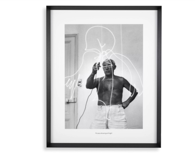 Принт PRINT PICASSO DRAWING WITH LIGHT 116636
