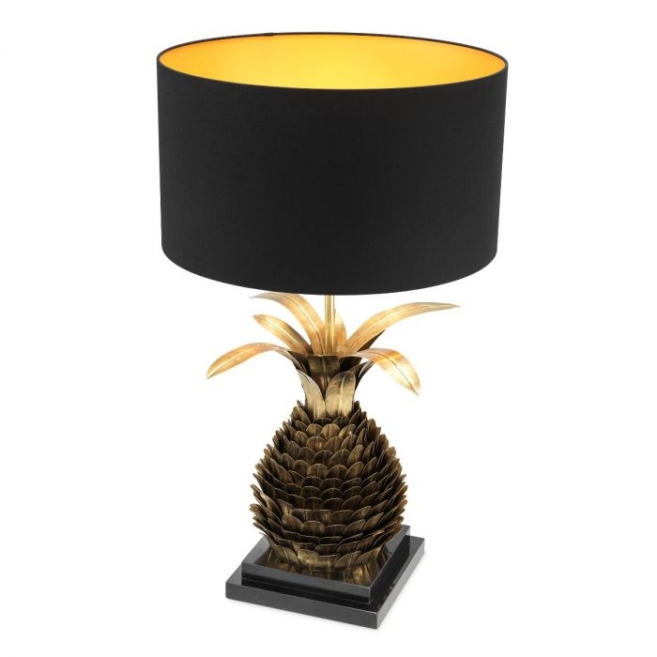 Настольная лампа Ananas vintage brass finish incl shade 114176