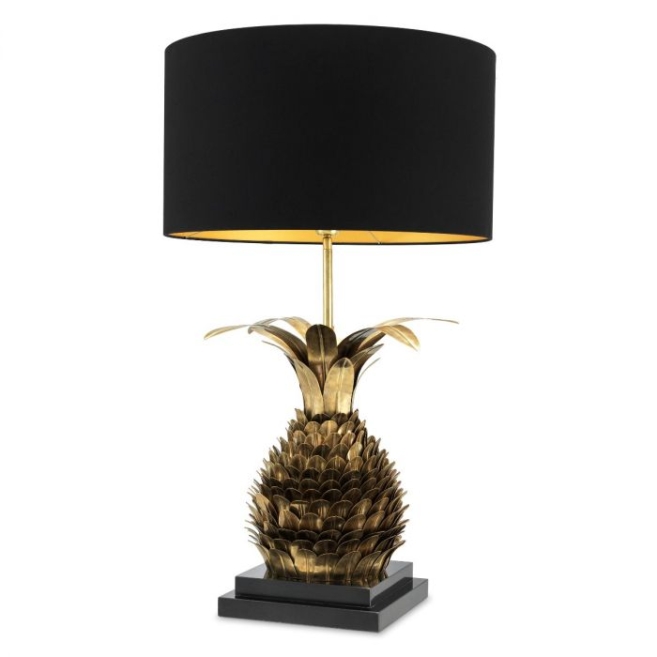 Настольная лампа Ananas vintage brass finish incl shade 114176