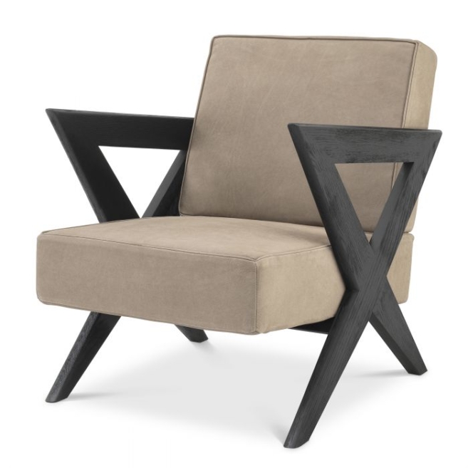 Стул Felippe black oak beige nubuck 114847